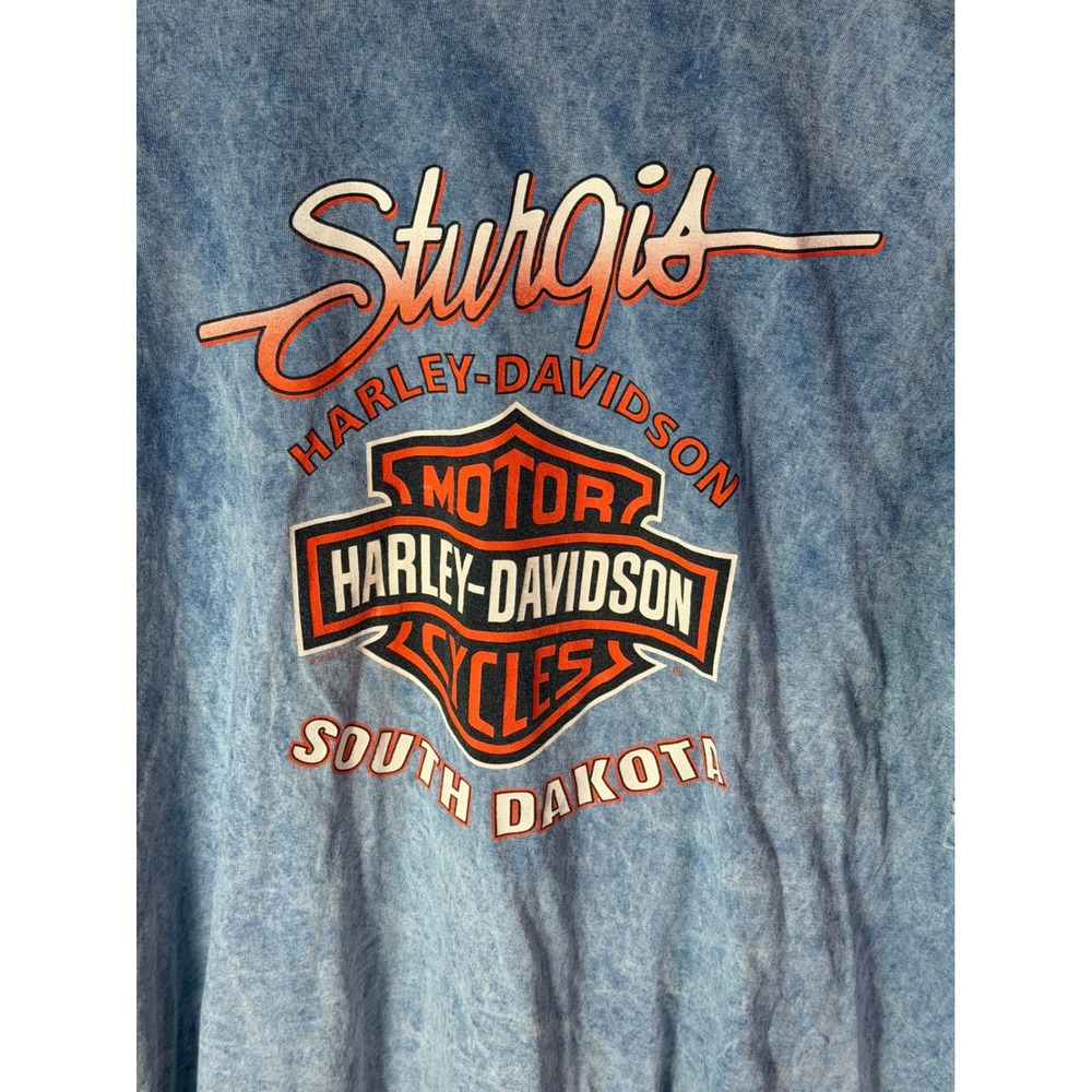 Harley-Davidson Sturgis 2009 Black Hills Rally 69 Eagle T-Shirt Acid Wash 3X